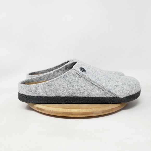 Birkenstock Shoes - Birkenstock Zermatt Clogs 41 Womens 10 Grey Wool Slip On Mule Comfort Shoes